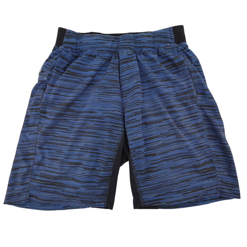 Lululemon T.H.E. Short Striped Lined Athletic Shorts Blue Mens Fits Like Medium